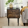 thumbnail image 4 of Semiocthome Vintage Nightstand Set of 2,Wood Grain End Table for Bedroom,Rustic Brown,Adult, 4 of 7