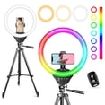 thumbnail image 1 of Ring Light Sensyne RGB de 10 pulgadas con soporte para trípode de 50 pulgadas, 1 of 6