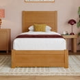 thumbnail image 4 of AFI Aveline Twin XL Platform Bed with Matching Footboard & Storage Drawers, Light Toffee, 4 of 13