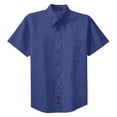 thumbnail image 5 of Yellow Rooster Men's Short Sleeve Easy Care Shirt Mediterranean Blue M, 5 of 6