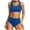 A-Blue42, variant on Womens 2-Piece Bathing Suits Plain High Waisted + Push Up Swimsuits Summer Beach Athleisure Lightweight Swimwear