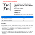 thumbnail image 2 of Front Ball Joint and Tie Rod End Kit - Compatible with 1998 - 2002 Chevy Prizm 1999 2000 2001, 2 of 2
