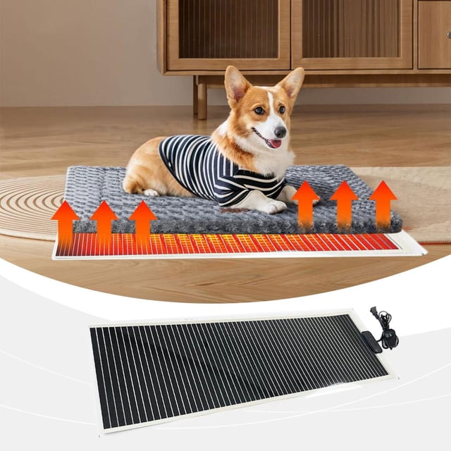 Feltree 110V Reptile Heating Pad with Temperature Control for Terrariums, Under Tank Heat Mat for Lizards, Turtles, Snakes and Other Pets