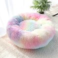 thumbnail image 1 of Cama de felpa para gatos Yashi antideslizante interior colores del arco iris, 1 of 5