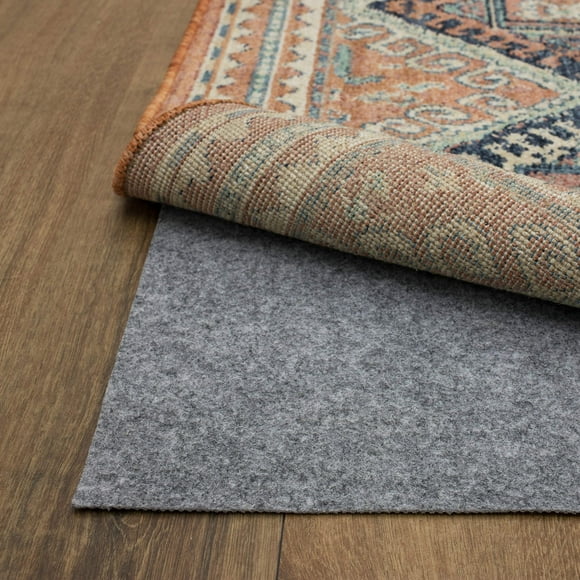 Mohawk Home 8 Round 1/8 Low Profile Non Slip Rug Pad Felt + Rubber Gripper, Great For High Traffic Areas -Safe For All Floors