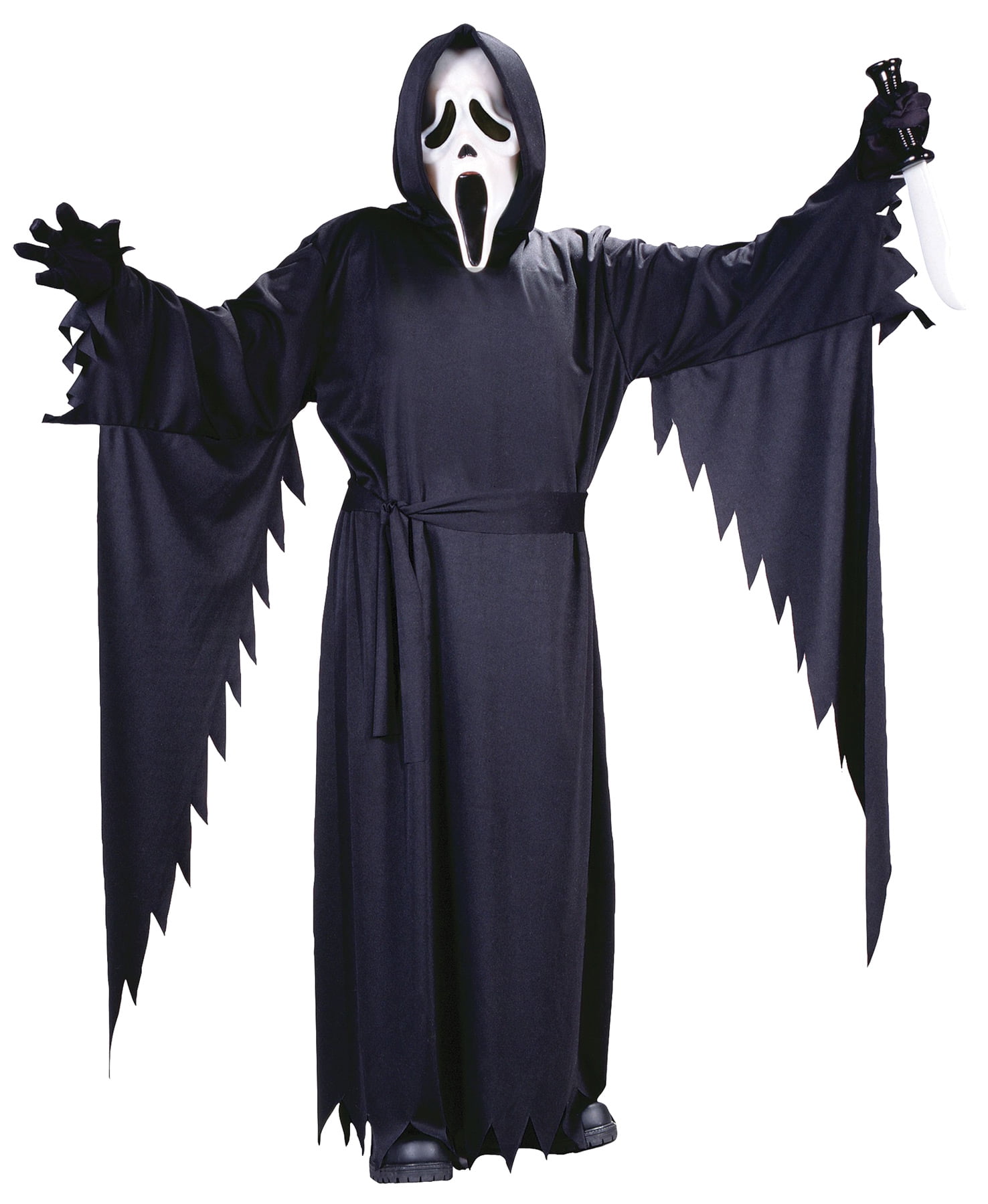 Men's Women's White Unisex Ghost Fancy Dress Costume Halloween Horror Scream Fun 