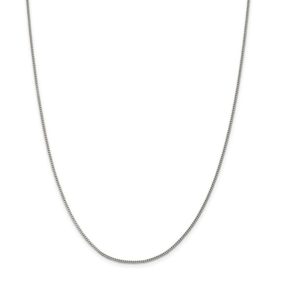 Sterling Silver 1.5mm Curb Chain Necklace - 20 Inch