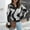 Black, variant on AOOCHASLIY Clearance Sweaters Women Casual Fashion Color Matching Pullover Sleeve V-Neck Sweater