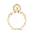 thumbnail image 2 of ANGARA Solitaire Golden South Sea Cultured Pearl Bypass Ring with Diamonds in 14K Yellow Gold for Women | June Birthstone, Birthday, Anniversary, Jewelry Gift for Women | Pearl Ring, 2 of 8