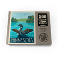 thumbnail image 4 of MyPuzzle - Minnesota: Loon, Vintage Poster - Premium 500 Piece Jigsaw Puzzle for Adults, 4 of 6
