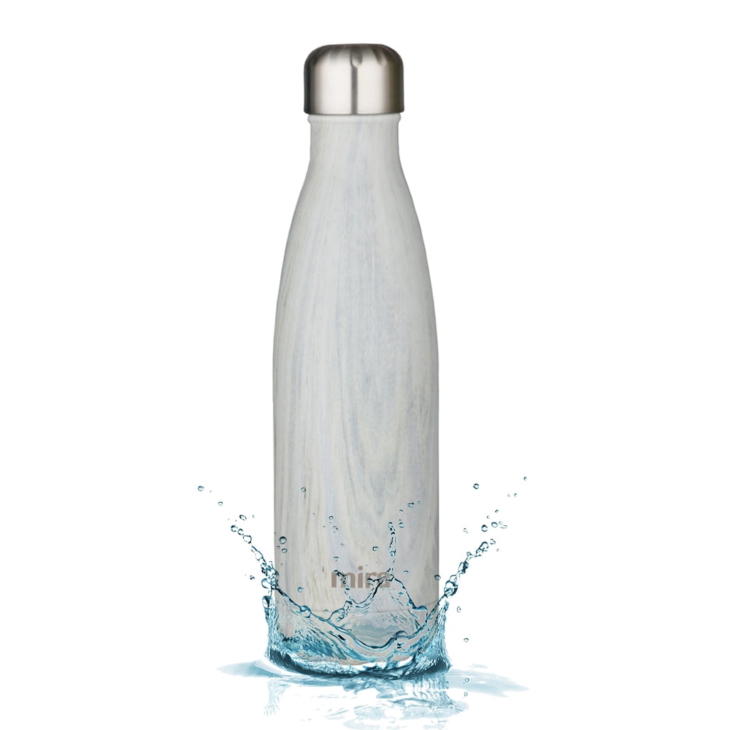 MIRA Vacuum Insulated Travel Water Bottle Leakproof Double Walled Stainless Steel Cola Shape
