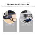 thumbnail image 4 of MasteelfCA 2pcs Cable Tube Organizer Cuttable DIY Cable Wrap Durable 2M Wire Sleeve, 4 of 8