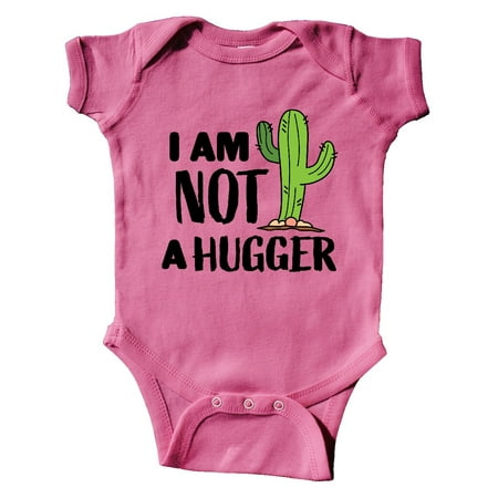 

Inktastic I am Not a Hugger with Cactus Gift Baby Boy or Baby Girl Bodysuit
