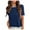 Navy, variant on vigerkar Womens Knit Sweater Tops Short Sleeve Summer Tops Clothes Trendy T Shirts Fall (Navy, XL)
