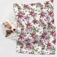 thumbnail image 6 of Naloa Lilies Flowers Dog Blanket, 3 Sizes Cat Blanket for Indoor Cats Large Medium Small Dog Gifts-Large, 6 of 8