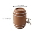 thumbnail image 2 of COMPUKAS Miniature Wooden Wine Barrel for Decor Realistic Design Portable and Convenient 4 Pieces, 2 of 8