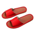 thumbnail image 2 of JeashCHAT Slip On Slide Sandals for Women Women's Flat Shoes Ladies Beach Sandals Summer Non-Slip Causal Slippers (Red), 2 of 3