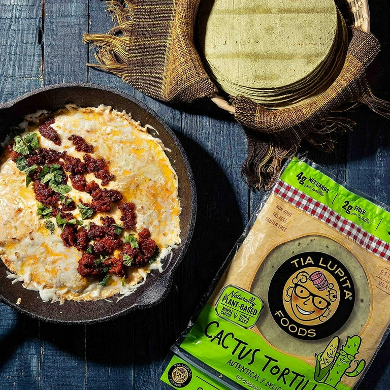 Tia Lupita Cactus Grain-Free, Low Carb, High Fiber Tortillas, 3 Packs of 10  - Walmart.com