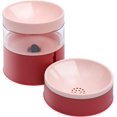thumbnail image 2 of 1 Uds comederos y bebederos para gatos dispensador automático de tazones de agua antiderrames (rojo), 2 of 5