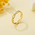 thumbnail image 5 of Gold Chain Link Rings for Women, Non-Tarnish Stainless Steel Rings with 18K Gold Plated, Statement Stackable Jewelry for Women, 5 of 5