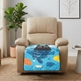 thumbnail image 4 of Kuiaobaty Cat Fish Print Armless Reclining Sofa Cover, Non Slip Quilted Seat Cushion Slipcover, Waterproof Pets Friendly Furniture Protector for Dogs, Cats, 4 of 7
