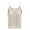 Beige-camisetas para mujer de algodon, variant on Aboser Womens Built in Bra Cami Tank Top for Layering Ultra Soft V Neck Camisoles Spaghetti Stap Sleeveless Layered Camis Comfy Basic Tee Shirts