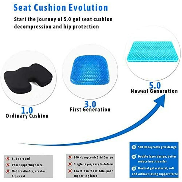 Gel Memory Foam Seat Cushion with Breathable fabric for Car Home Office  Chair - Online Shopping for Car Heated Blankets,Heated Seat Cushion,Car Gel  Cushions,Free Shipping From USA