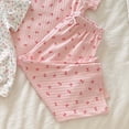 thumbnail image 5 of EYWGYA Ensembles de Vêtements pour Filles, Ensemble de Pyjama Floral 2 Pcs pour Filles, T-Shirt Imprimé à Manches Courtes Col Ras du Cou et Shorts Assortis pour Vêtements de Nuit, 5 of 5