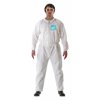 Ansell Collared Coverall,Elastic,White,4XL,PK25 WH20-B-92-103-08