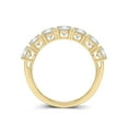 thumbnail image 2 of TimeLe$$ Classics 14K Yellow Gold Round Lab Grown Diamond Ladies Seven Stone Wedding Anniversary Stackable Ring Band - 1 CTW (Ring Size: 8.5), 2 of 7