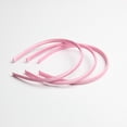 thumbnail image 5 of Wxqbjtam 10pcs Women Girls Satin Plain Headband Alice Ban Hair Band DIY Pink, 5 of 9