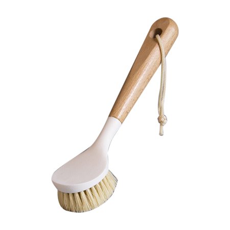 

Vokewalm Long Handle Pot Washing Brush Durable Natural Bristles Cleaner