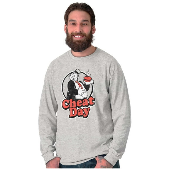 Wimpy Cheat Day Popeye Sailor Man Long Sleeve TShirt Men Women Brisco Brands S