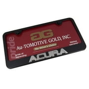 Au-TOMOTIVE GOLD Acura 3D Chrome on Black Frame -Metal