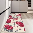 thumbnail image 4 of Pioneer Flower Floral Print Pattern Kitchen Rug Mat,Kitchen Runner Rugs Non Skid Washable,Decorative Kitchen Floor Mats for Kitchen,Sink,Laundry,17"X47", 4 of 5