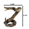 thumbnail image 2 of Realistic Ferocious Attacking Diamondback Rattlesnake With Fangs Bared Figurine, 2 of 10