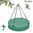 thumbnail image 1 of Lttoisl Bird Seed Catcher Tray for Hanging Feeders, Large Mesh Platform Guard for Wild Birds, Outdoor Garden Adjustable Hoop, Green 40-76cm, 1 of 8