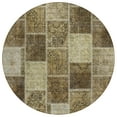 thumbnail image 2 of Addison Rugs Chantille Indoor/Outdoor Transitional Patchwork Brown Washable Round Rug, 8' x 8', 2 of 6
