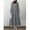Light Grey, variant on Women Muslim Long Sleeve O-Neck Islamic Lace Patchwork Maxi Dress