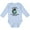 AE-Light Blue, variant on Save Earth It's the Only Planet with Cats with Black Cat Boys or Girls Long Sleeve Baby Bodysuit