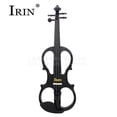 thumbnail image 1 of IRIN 4/4 Electric Acoustic Violin Fiddle with Violin Case Cover Bow for Musical Stringed Instrument Lovers Beginners Color:black, 1 of 8