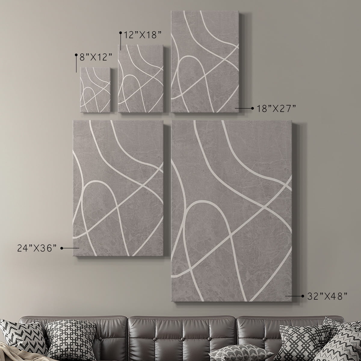 Fissures I Premium Gallery Wrapped Canvas - Ready to Hang
