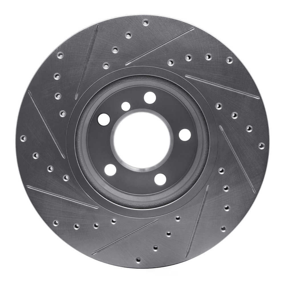Dynamic Friction Company 631-31121R DFC Brake Rotor - Drilled And Slotted - Silver