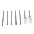 thumbnail image 3 of Juego de brocas para uñas, 7 Uds., cerámica de alta dureza, acero de tungsteno, esmalte de uñas en Gel, broca para manicura, 3 of 14