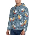thumbnail image 3 of Lsque Surf Shark Pattern Casual Men's Hoodie,Hooded Sweatshirt with Kangaroo Pocket,Pullover Hoodie-Medium, 3 of 7