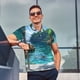 thumbnail image 4 of Fotbe Tropical Paradise Window View Camiseta Polo de Golf para Hombre con Estampado – Camisa Deportiva Transpirable con Cuello Abotonado-Small, 4 of 6