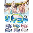 thumbnail image 7 of Kids Goggles with Comfort Fabric Strap,nose clip and earplugs Kids Swim Goggles Wide View Anti-Fog/UV No Leaking Swimming Goggles for 3-16, 7 of 7