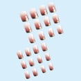 thumbnail image 4 of Fofosbeauty 24pcs Press on False Nails Tips,Square Fake Nails, Square French Gold Rim, 4 of 8