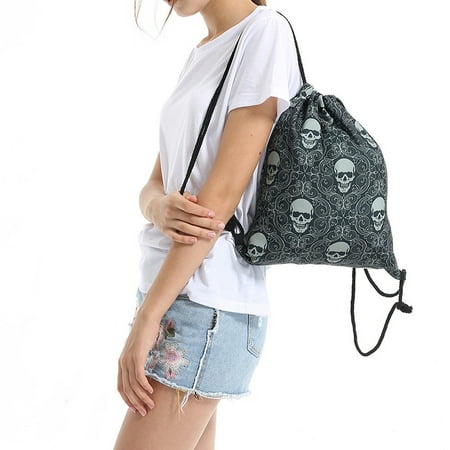 Bundles Bags - Halloween Candy Bag Gift Bag Bundle Pocket 3D Printing Bags Drawstring Backpack