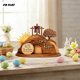 thumbnail image 5 of Decoraciones de Pascua, Adornos de Pascua, Regalos de Pascua ¡Ha Resucitado! Decoración de Pascua Tumba Vacía Escena de Resurrección y Juego de Decoración para Bandeja Belén Bandeja Estante Decoración, 5 of 8